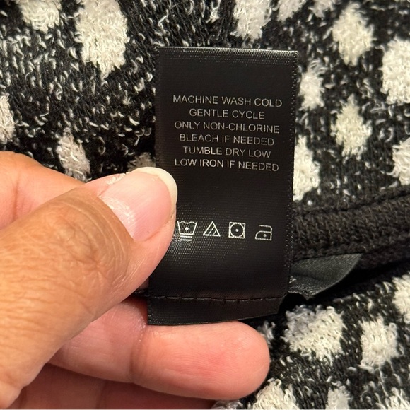 Ali Miles Size XL 3/4 Sleeves Cowl Neck Tunic Sweater Abstract Artsy Lagenlook - Picture 5 of 6